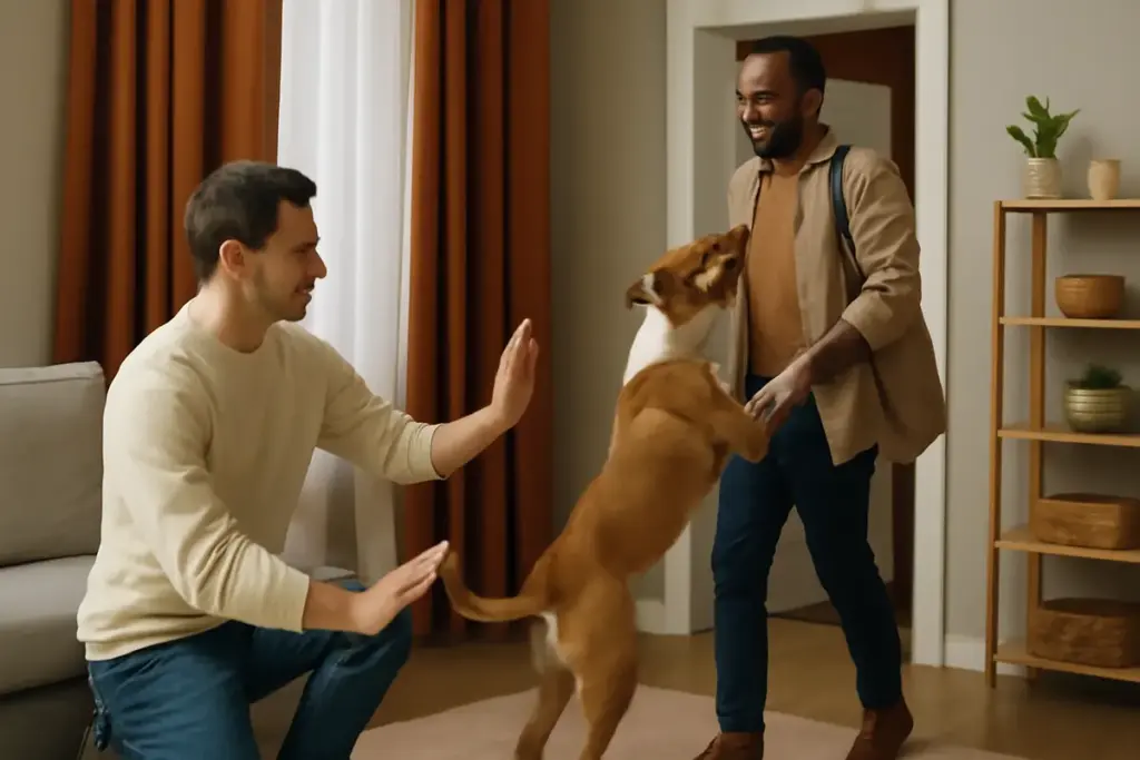 Come insegnare al cane a non saltare addosso agli ospiti? Una strategia che funziona davvero