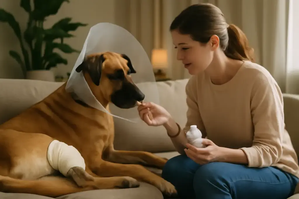 Qual è il miglior modo per aiutare il cane dopo un’operazione? Pratiche domiciliari che accelerano la guarigione