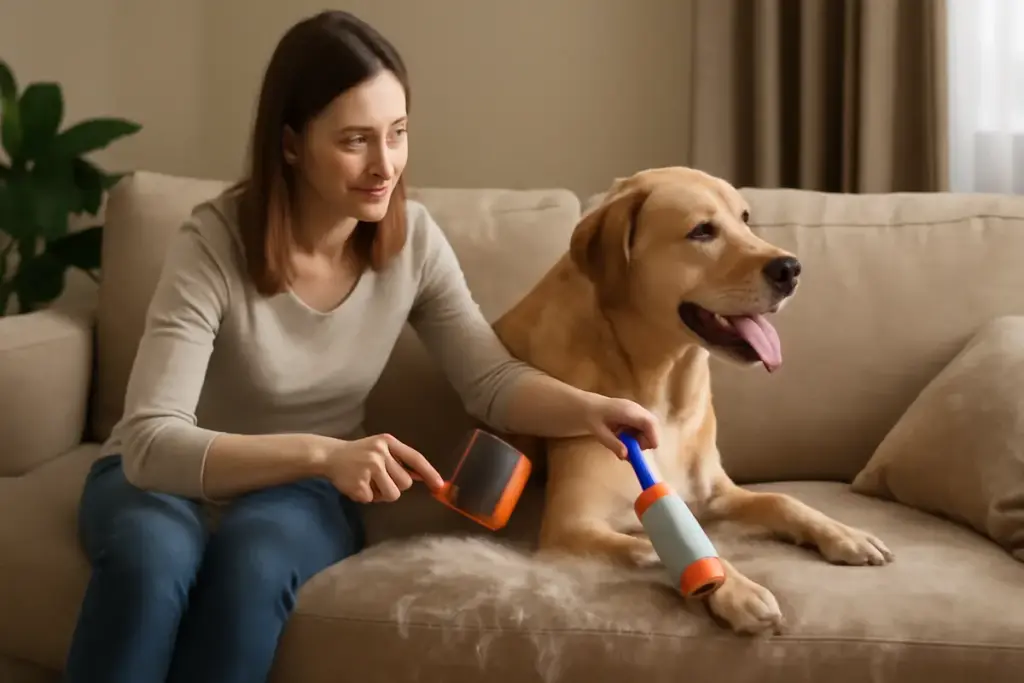 Come gestire la muta del cane in casa: trucchi pratici per ridurre peli su divani e tappeti