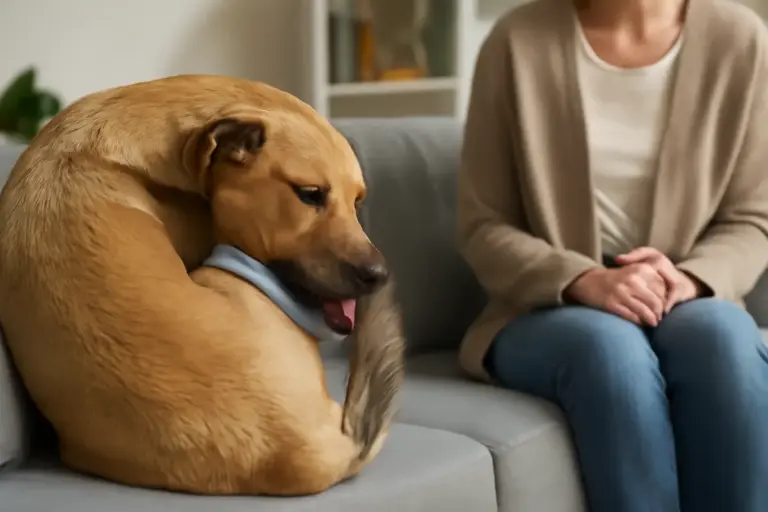 Il cane si lecca la coda in continuazione: ansia, infezione o altro? Come agire subito